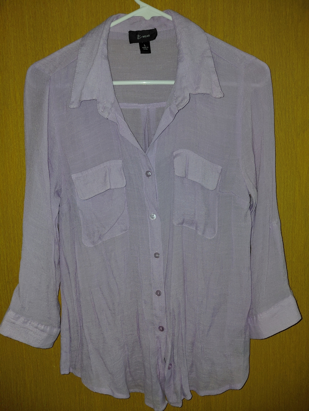 Bwear Lavender Button-Down Shirt